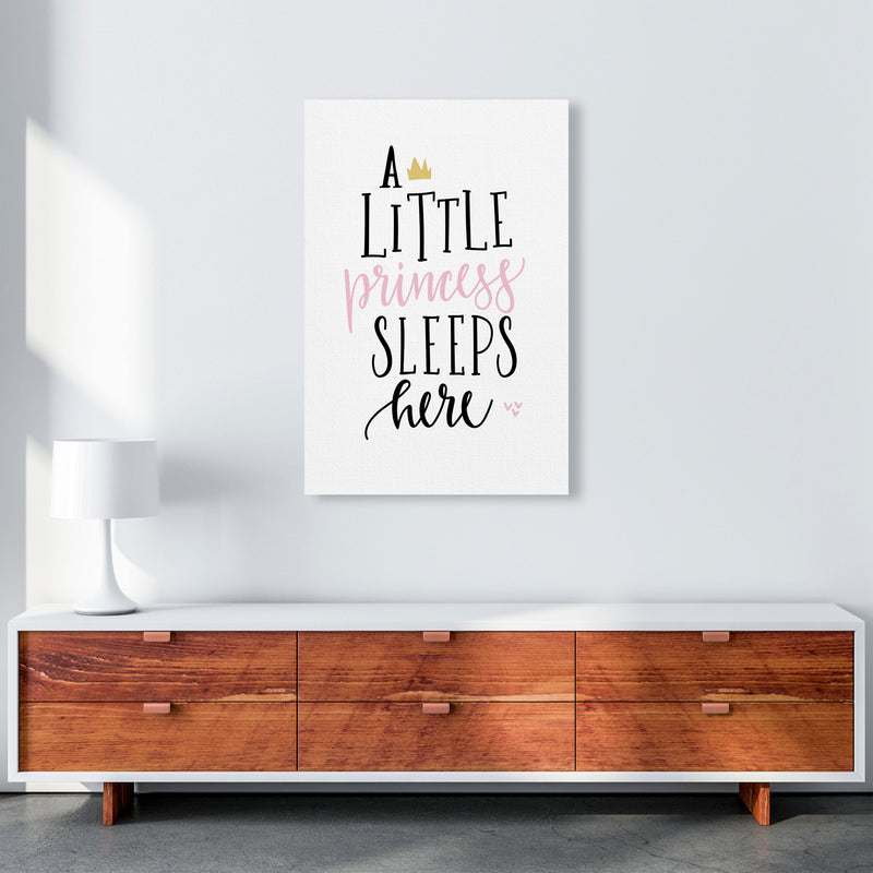 A Little Princess Sleeps Here Framed Nursey Wall Art Print A1 Canvas