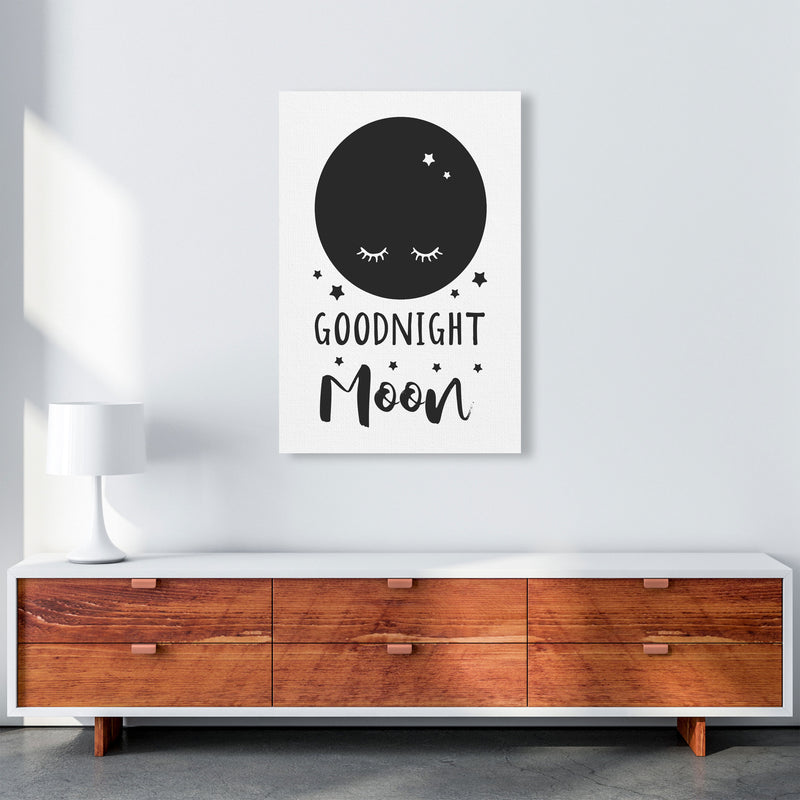 Goodnight Moon Black Framed Nursey Wall Art Print A1 Canvas