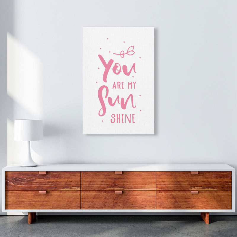 You Are My Sunshine Pink Modern Print A1 Canvas