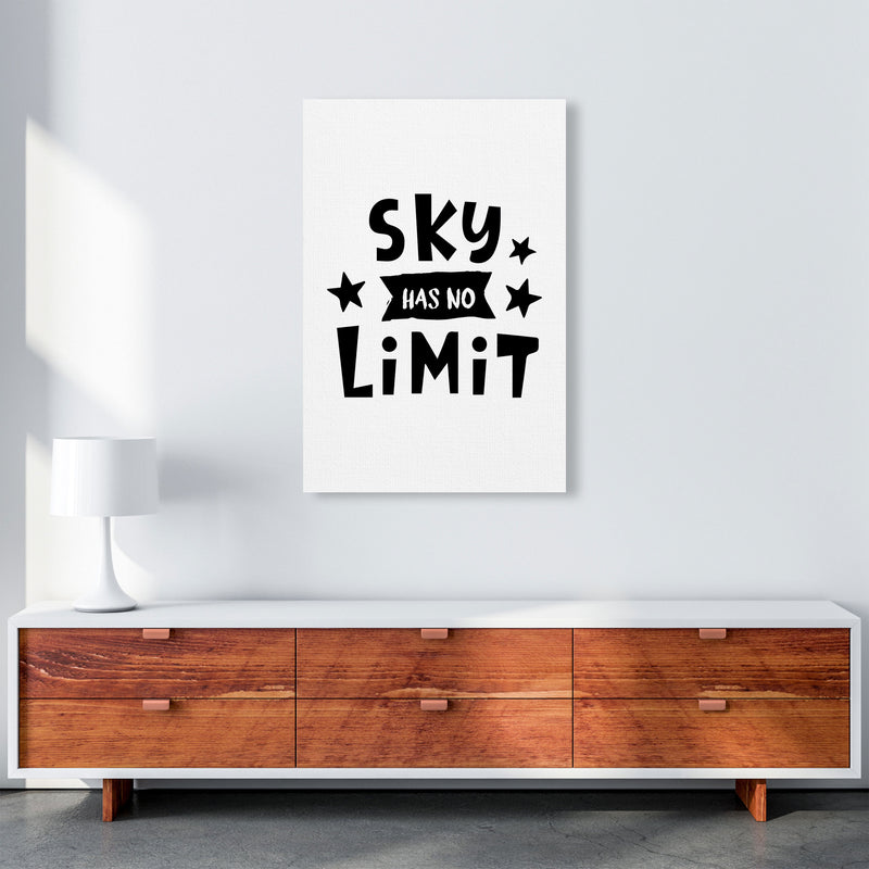 Sky Has No Limit Framed Nursey Wall Art Print A1 Canvas