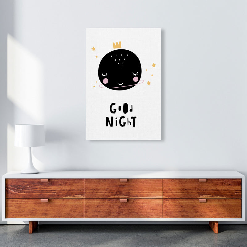 Good Night Planet Framed Nursey Wall Art Print A1 Canvas