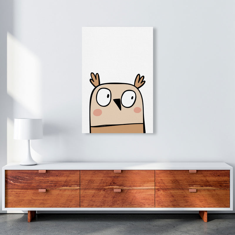 Scandi Owl Framed Nursey Wall Art Print A1 Canvas