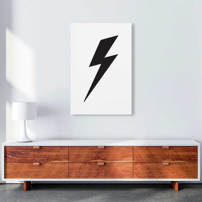 Lightning Bolt Framed Nursey Wall Art Print A1 Canvas