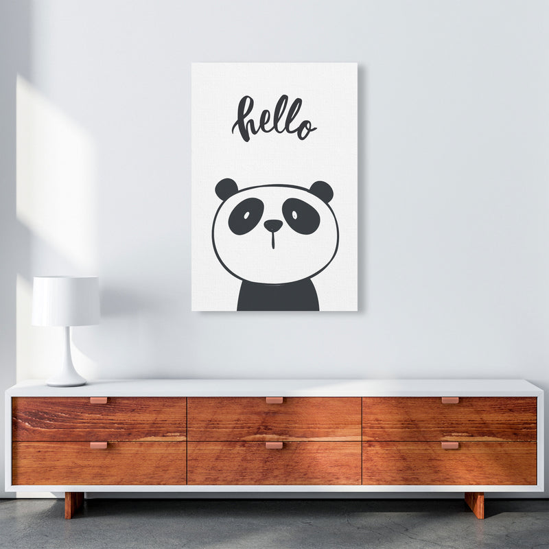 Hello Panda Modern Print Animal Art Print A1 Canvas
