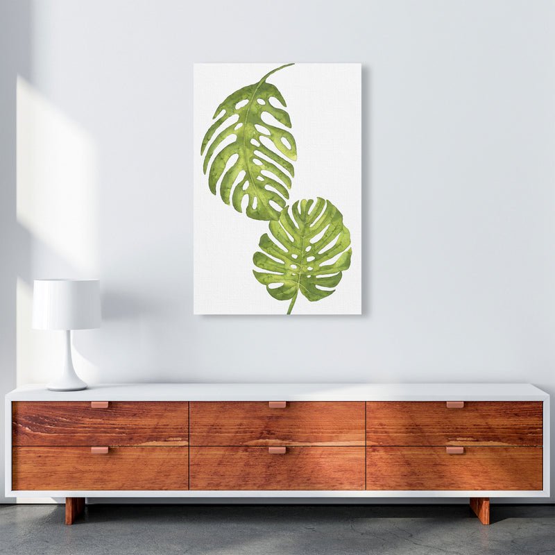 Monstera Leaf Modern Print, Framed Botanical & Nature Art Print A1 Canvas