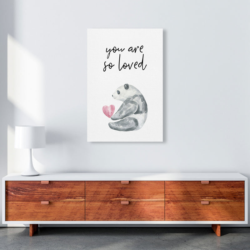 Panda You Are So Loved Framed Nursey Wall Art Print A1 Canvas