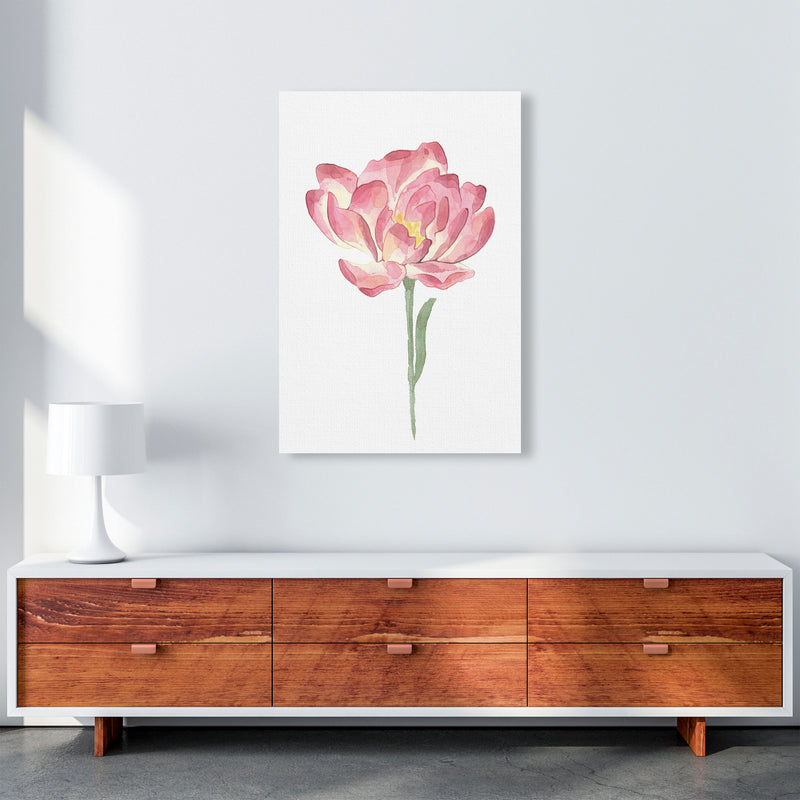 Pink Watercolour Flower Modern Print A1 Canvas