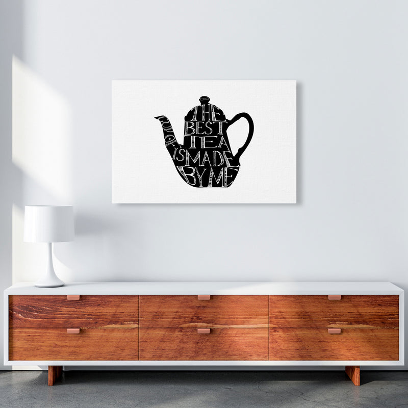 The Best Tea Modern Print, Framed Kitchen Wall Art A1 Canvas