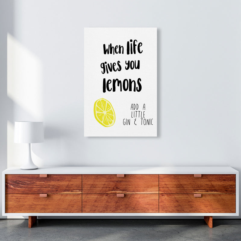 Humorous Gin Sayings Multi Set Kitchen Typography Wall Art A1 Canvas