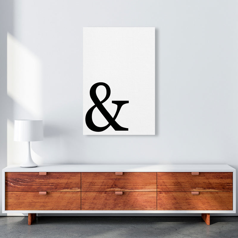 Ampersand Framed Typography Wall Art Print A1 Canvas
