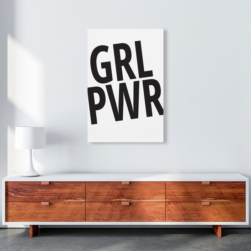 Girl Power Framed Typography Wall Art Print A1 Canvas