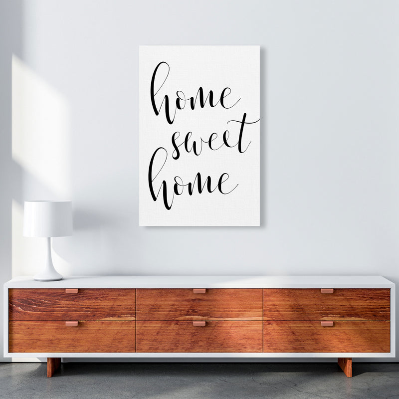 Home Sweet Home Framed Typography Wall Art Print A1 Canvas