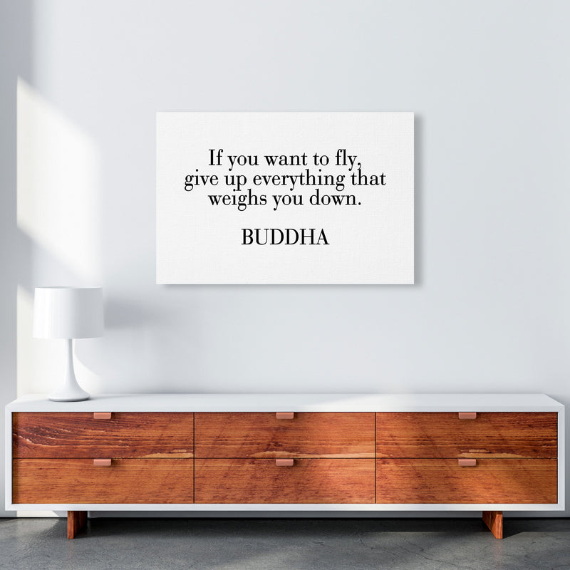 If You Want To Fly Framed Typography Wall Art Print A1 Canvas