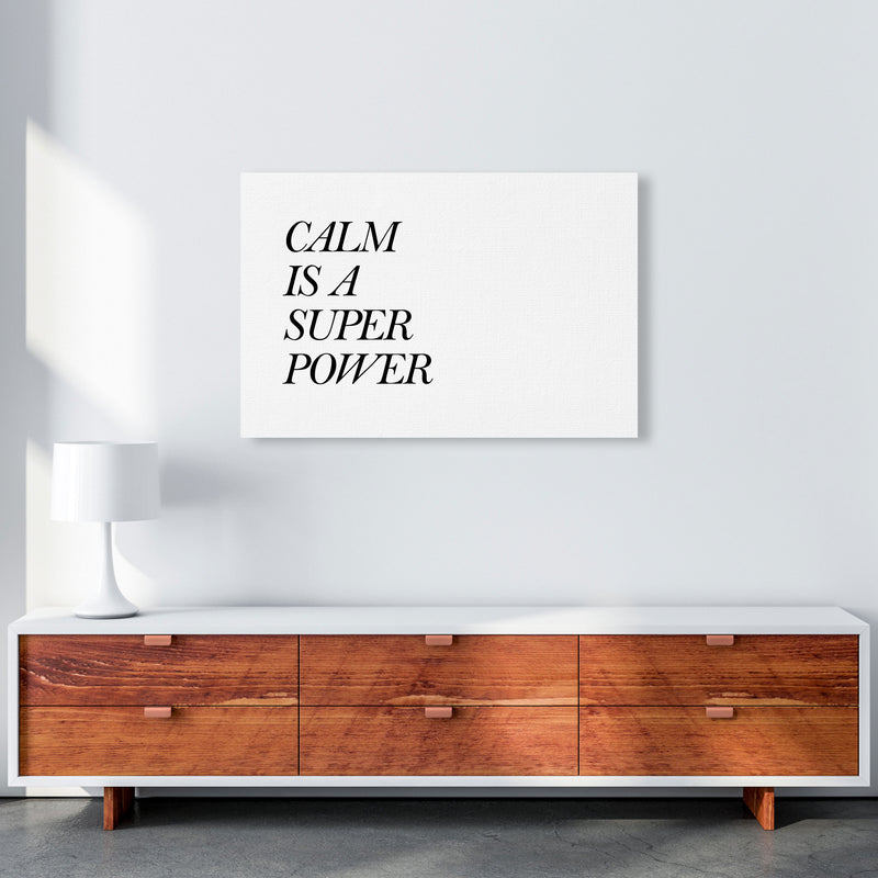 Calm Is A Superpower Framed Typography Wall Art Print A1 Canvas