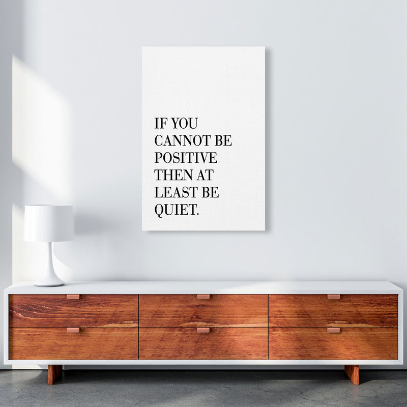 Be Quiet Framed Typography Wall Art Print A1 Canvas