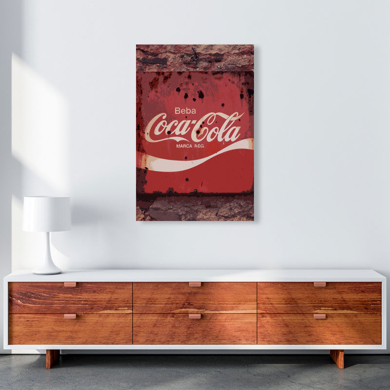 Coca Cola Vintage Sign Modern Print A1 Canvas