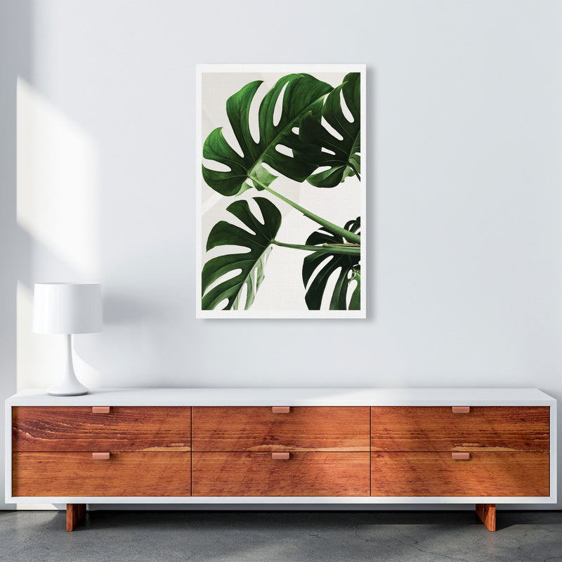 Monstera Leaf Modern Print, Framed Botanical & Nature Art Print A1 Canvas