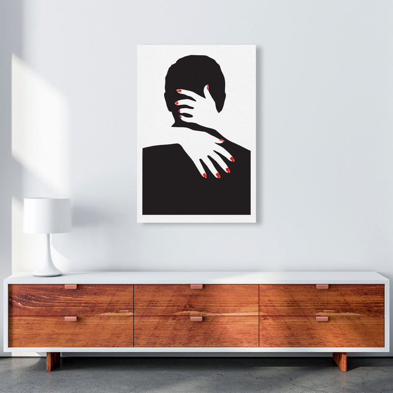 Abstract Man And Hands Modern Print A1 Canvas