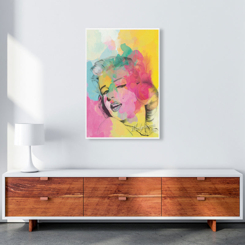 Marilyn Monroe In Colour Modern Print A1 Canvas