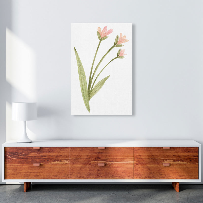 Pink Watercolour Flower 1 Modern Print A1 Canvas