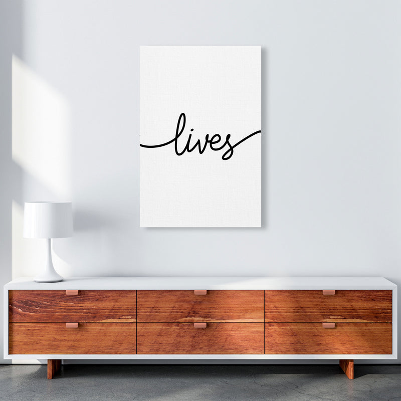 Lives Framed Typography Wall Art Print A1 Canvas