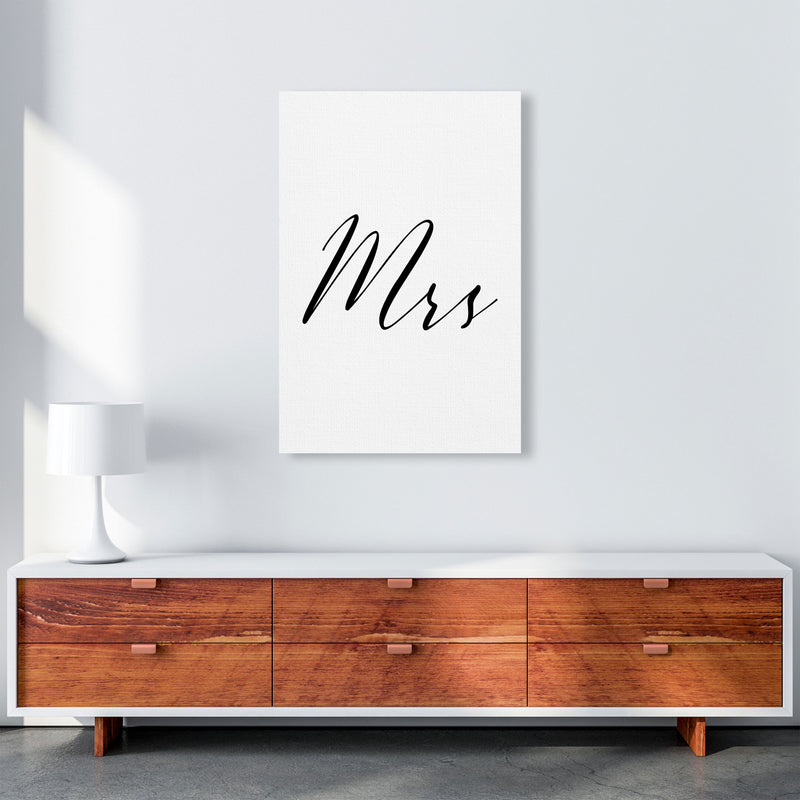 Mrs Framed Typography Wall Art Print A1 Canvas