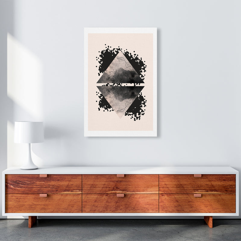 Nude And Black Watercolour 1 Art Print by Pixy Paper A1 Canvas
