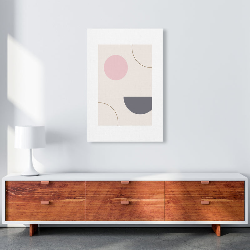 Mila Pink Abstract N23  Art Print by Pixy Paper A1 Canvas
