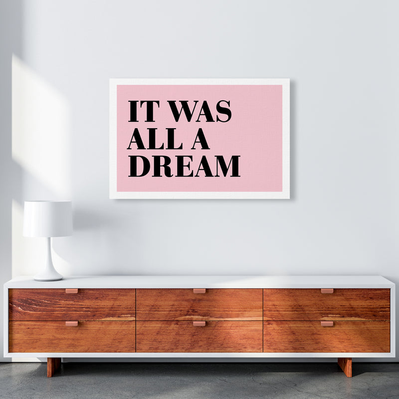 It Was All A Dream Neon Funk  Art Print by Pixy Paper A1 Canvas