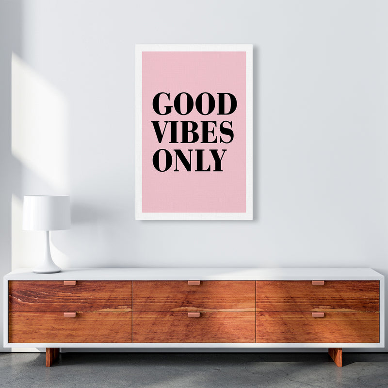 Good Vibes Only Neon Funk  Art Print by Pixy Paper A1 Canvas