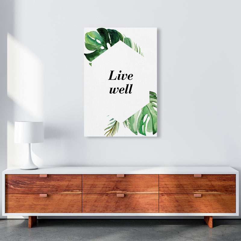 Live Well Exotic  Art Print by Pixy Paper A1 Canvas