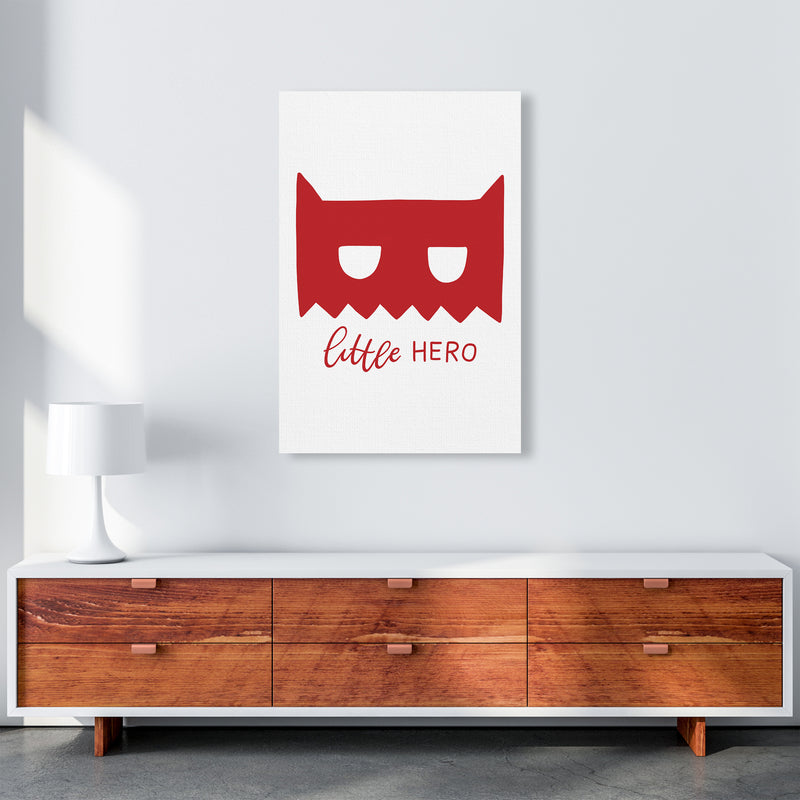 Little Hero Mask Red Super Scandi  Art Print by Pixy Paper A1 Canvas