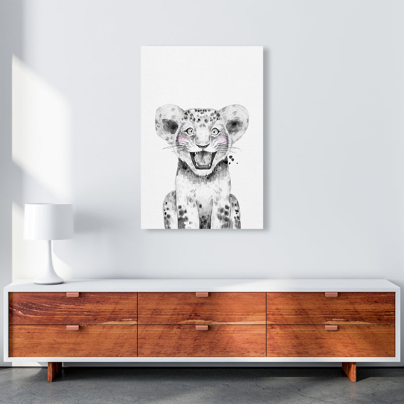 Safari Babies Tiger  Art Print by Pixy Paper A1 Canvas