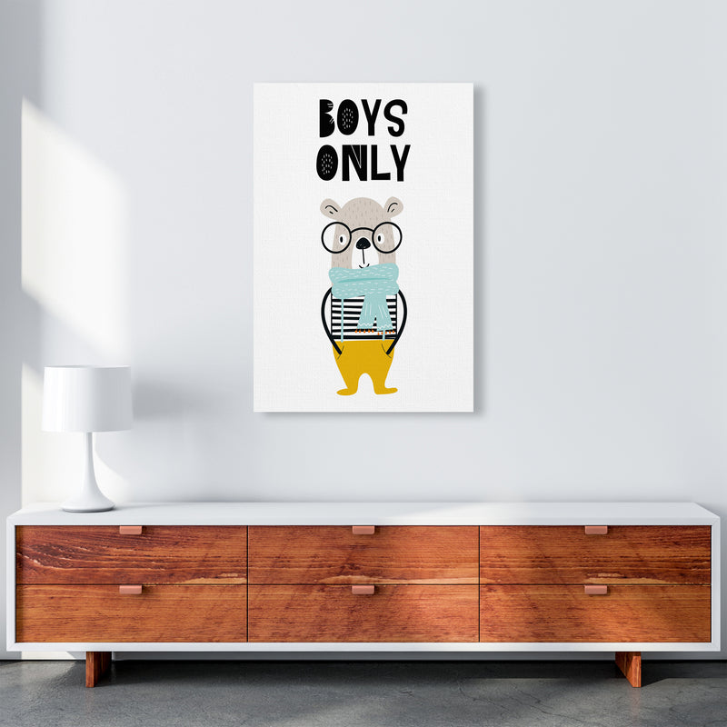 Boys Only Animal Pop  Art Print by Pixy Paper A1 Canvas