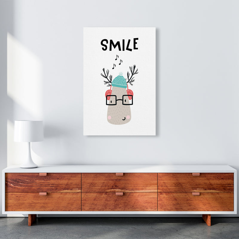 Smile Animal Pop  Art Print by Pixy Paper A1 Canvas