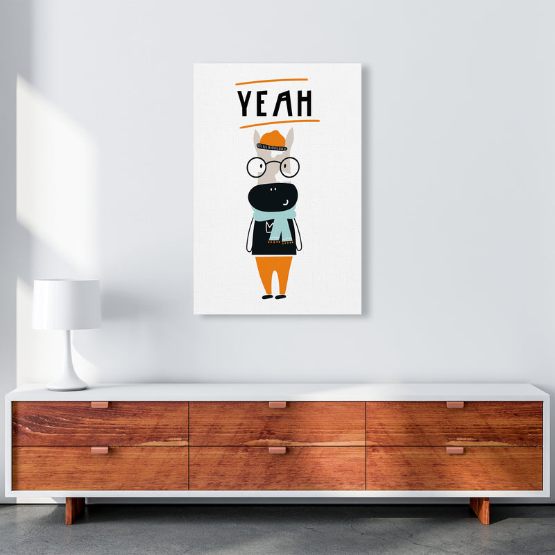 Yeah Animal Pop  Art Print by Pixy Paper A1 Canvas