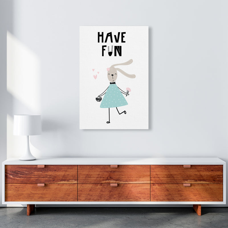 Have Fun Animal  Art Print by Pixy Paper A1 Canvas
