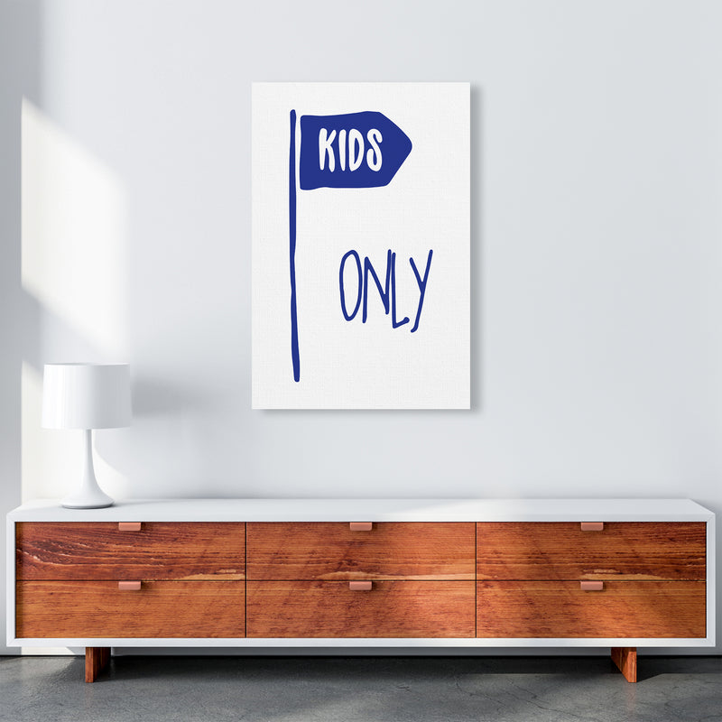 Kids Only Navy  Art Print by Pixy Paper A1 Canvas