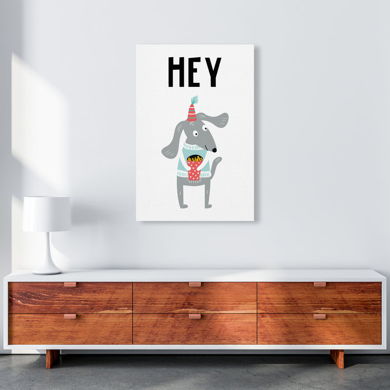 Hey Animal Pop  Art Print by Pixy Paper A1 Canvas