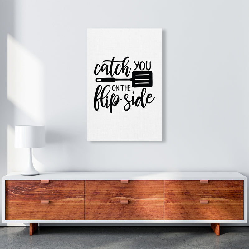 Catch You On The Flip Side  Art Print by Pixy Paper A1 Canvas