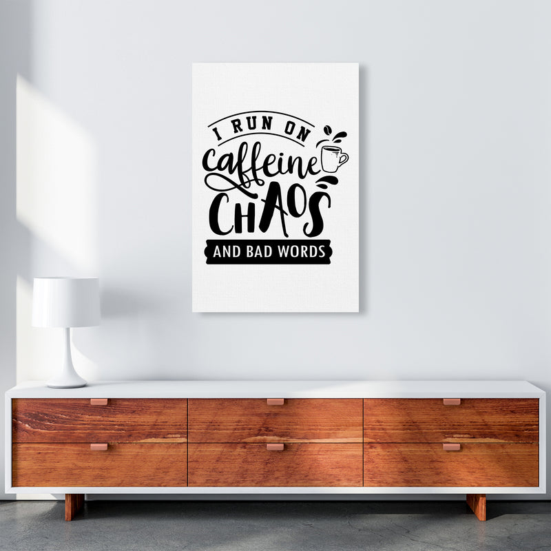 Caffeine And Bad Words  Art Print by Pixy Paper A1 Canvas
