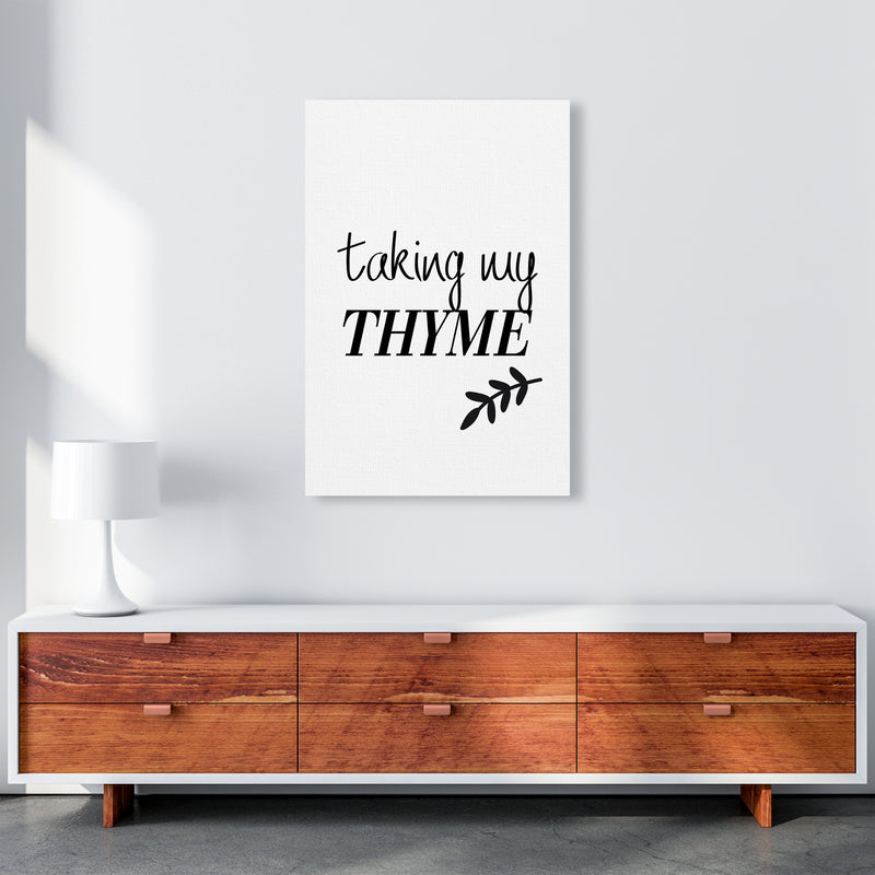Taking My Thyme  Art Print by Pixy Paper A1 Canvas