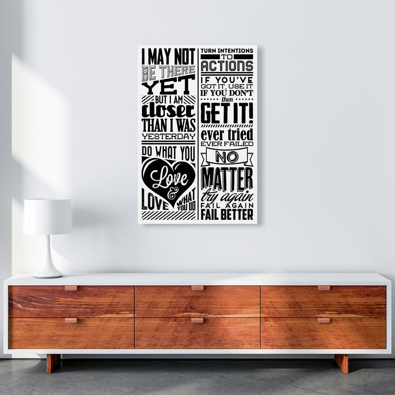 I May Not Be There Yet Vintage  Art Print by Pixy Paper A1 Canvas