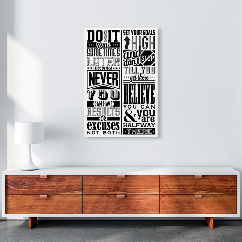 Do It Now Vintage  Art Print by Pixy Paper A1 Canvas