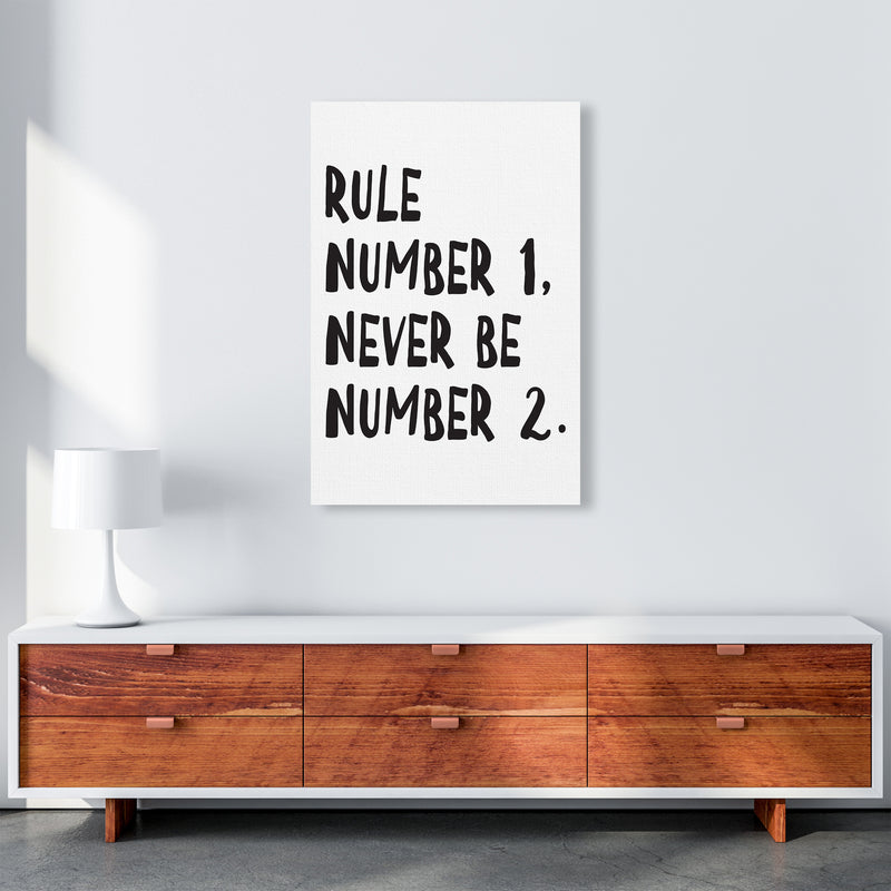 Rule Number One  Art Print by Pixy Paper A1 Canvas