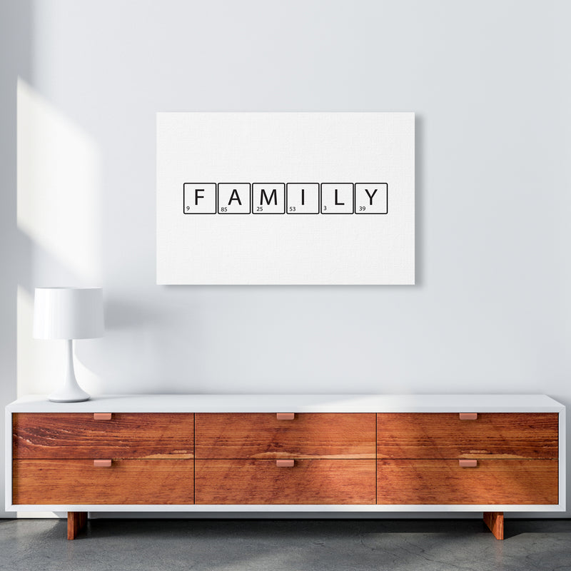 Family Letters  Art Print by Pixy Paper A1 Canvas