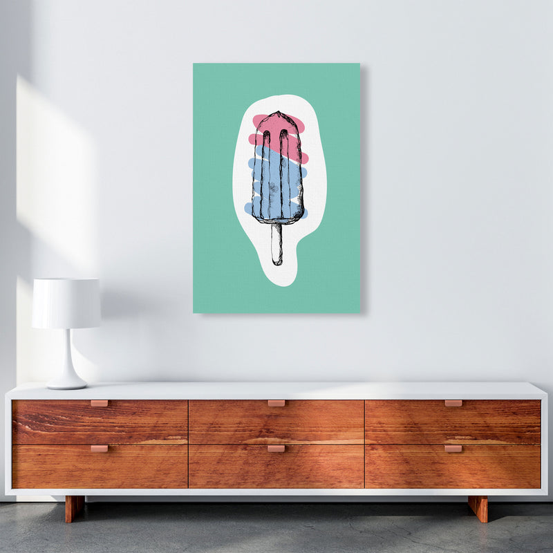 Kitchen Pop Ice Lolly Mint Art Print by Pixy Paper A1 Canvas