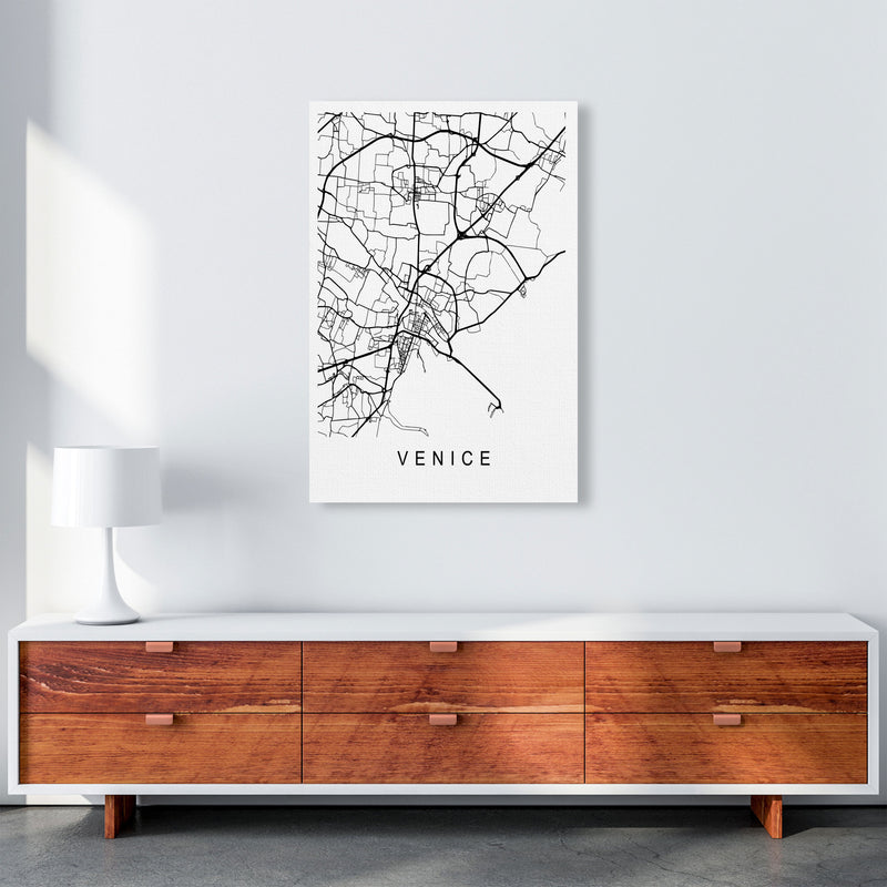 Venice Map Art Print by Pixy Paper A1 Canvas