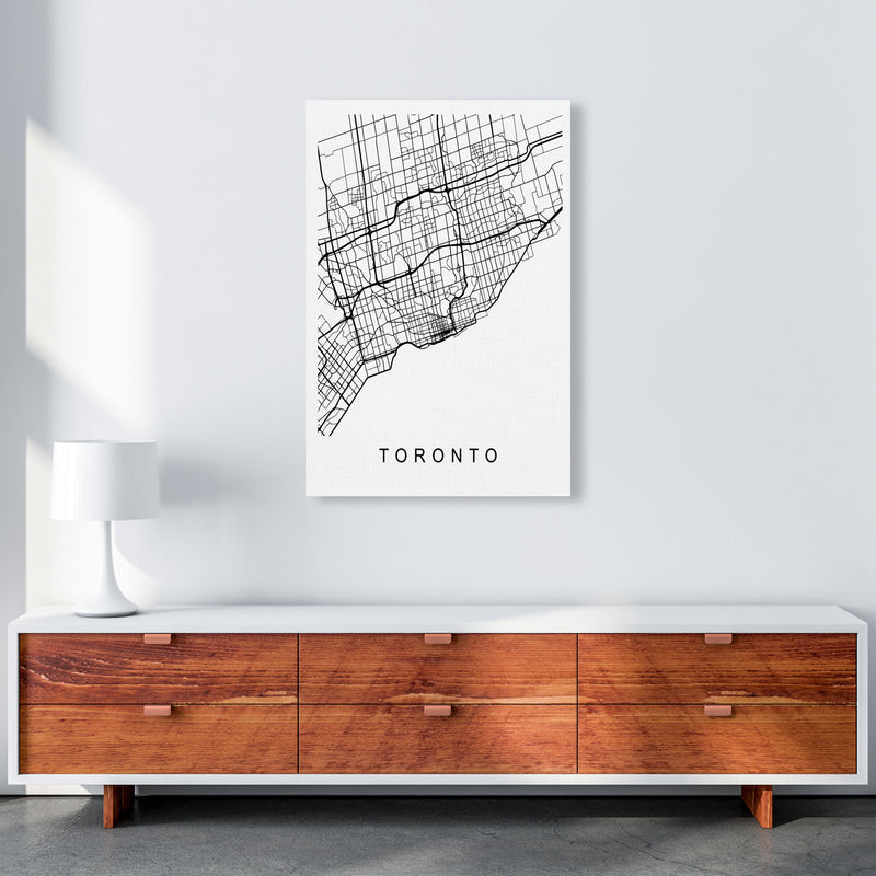 Toronto Map Art Print by Pixy Paper A1 Canvas