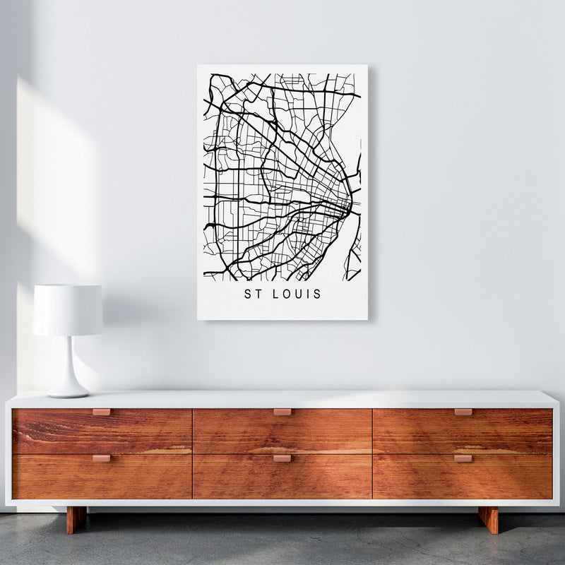 St Louis Map Art Print by Pixy Paper A1 Canvas